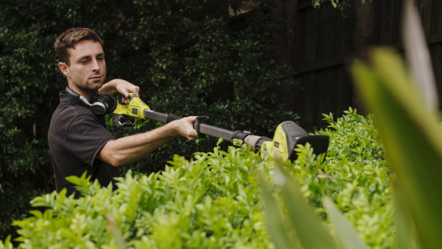 Gardener Alex Bruce is getting more job requests from people spending more time at home.