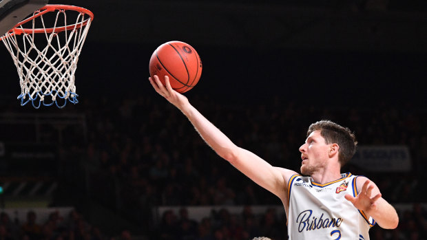 Cameron Gliddon from the Brisbane Bullets during the Round 4 NBL match against the Adelaide 36ers at Titanium Security Arena in Adelaide on Sunday.