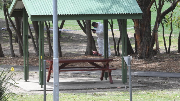 Nicole Cartwright's body was found by a council worker at a Hunters Hill park last week. 