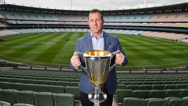 Johnson with the premiership cup.
