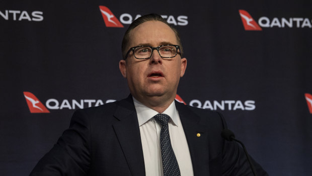 Qantas boss Alan Joyce will relocate the head office to the state with the highest bid.