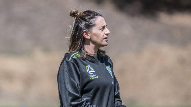 Canberra United coach Heather Garriock.
