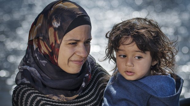 Tina and her son Mohammed live in Australia, but father Hani remains on Nauru.