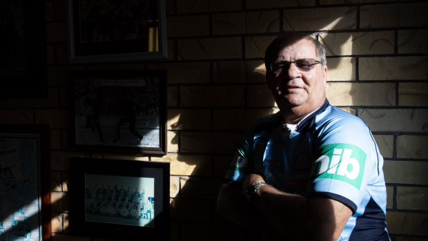 Tommy Raudonikis at his Gold Coast home in 2018.