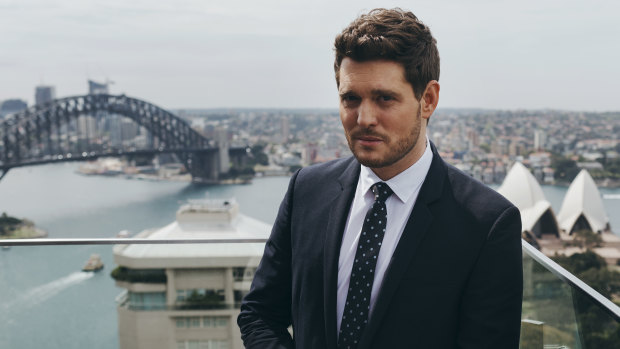 Michael Buble at the InterContinental in Sydney on October 3. 