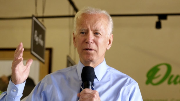 Democratic presidential candidate former vice-president Joe Biden.