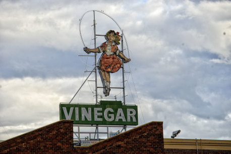 Richmond’s landmark Skipping Girl sign.