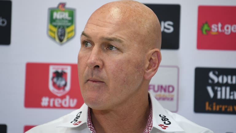 Shaky season's end: Dragons coach Paul McGregor.