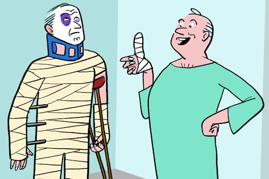 Dealing with one-upmanship in conversation is fraught, but somewhat inevitable - especially where storytelling is involved.