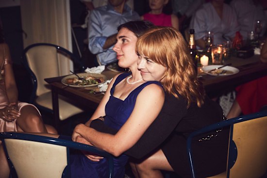 Nerida Ross (above left) and Maddison Costello have celebrated their friendship with an “uncivil ceremony”. 