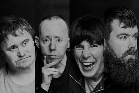 Members of the Back to Back’s core ensemble (l-r) Mark Deans, Simon Laherty, Sarah Mainwaring, and Scott Price.