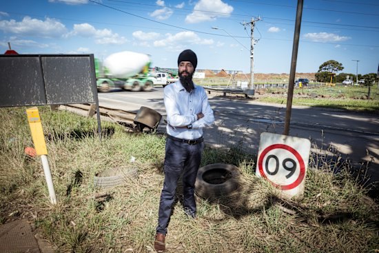 Ranjit Singh, a candidate for the City of Melton council election, is concerned by the state of local roads.