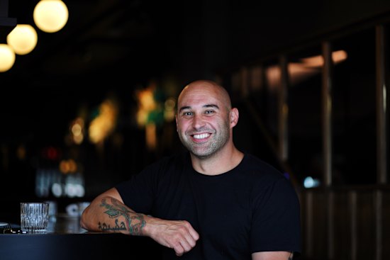 Shane Delia at his new restaurant, Maha North, in Collingwood, in 2023.