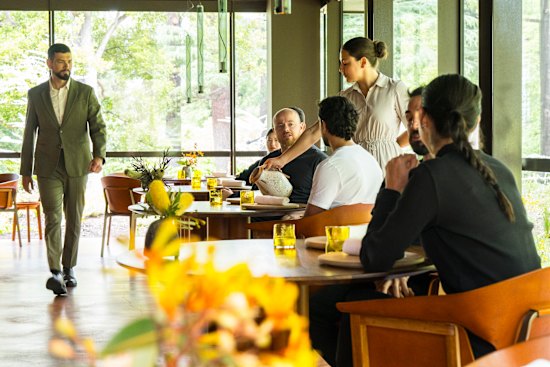 East Melbourne’s Fitzroy Gardens are part of the room at Yiaga.