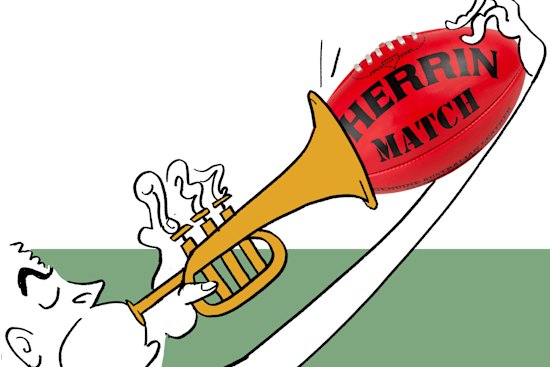 What is footy without lusty, operatic, gritty or sensual Dixieland trumpet tunes?