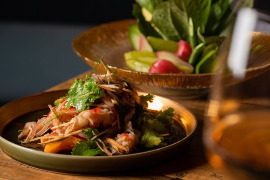 Gregory Island prawns and lemongrass relish at Viand.