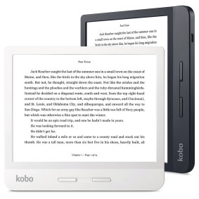 The Kobo can be read landscape or portrait.