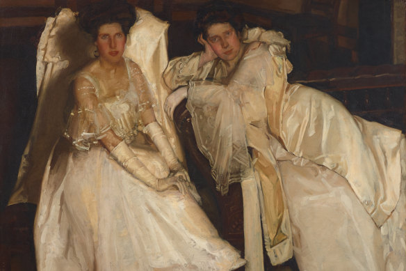A satisfying retrospective: Hugh Ramsay’s Two girls in white (1904), also known as The Sisters.