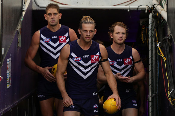 Nat Fyfe told teammates on Tuesday that he will stand aside as captain. 