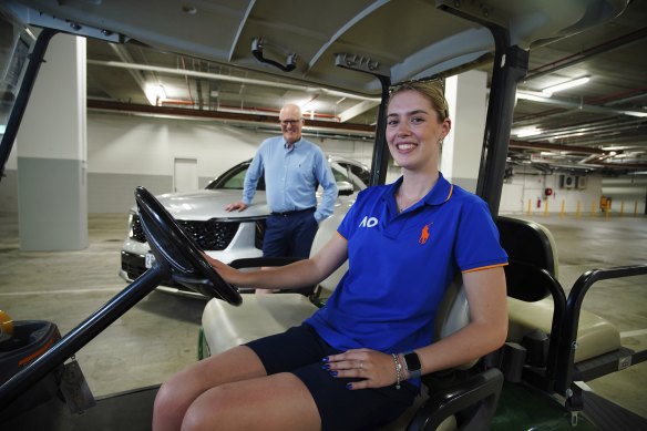 Neale Baker and daughter Megan are both part of the driving team this year. 