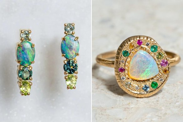 Opal jewels from Sarah Gardner.  