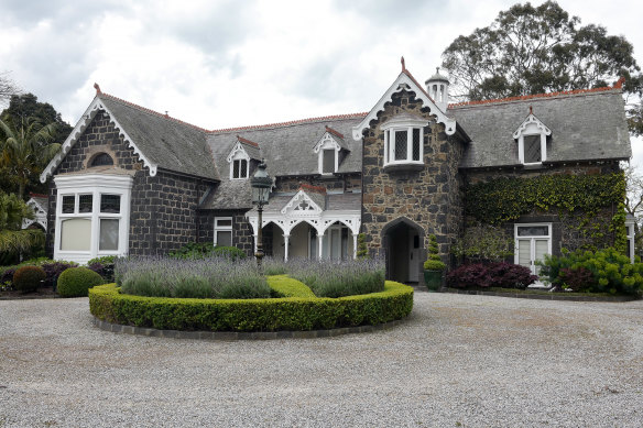 The gothic bluestone residence dates to the mid-19th century.