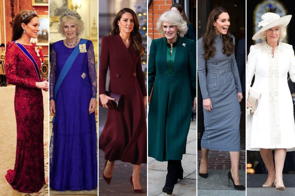 The subtly differing style of Princess Catherine and Queen Camilla.