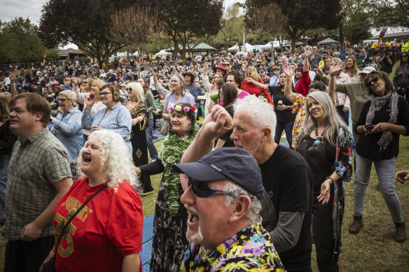 ‘We are yesterday’s children’: Five decades on, Sunbury is again a hit with the crowd.