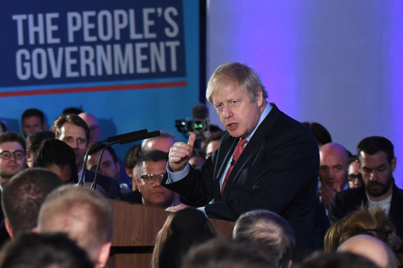 Britain says Russia tried to interference in its 2019 election. British Prime Minister Boris Johnson concluded his victory speech after the polls close.