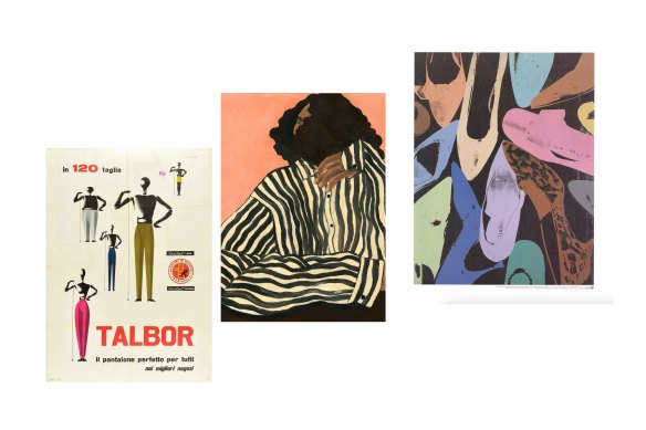 Talbor Pantalone vintage poster; Serene Stripes; Diamond Dust Shoes.