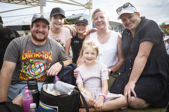 The Newey family brought their own cooler bag to cut down on food costs for the day.
