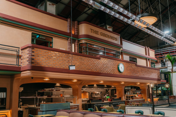 The station area and coffee roasting below.