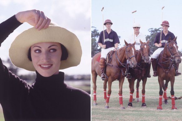 A 1996 fashion shoot for the Sydney Morning Herald highlighting Country Road pieces.