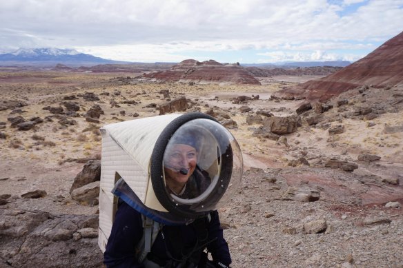 Clare Fletcher spent a month at the Mars Desert Research Station in Utah, researching for their PhD in exogeoconservation.