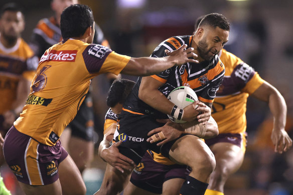 Benji Marshall was a stand out in his return for Wests Tigers.
