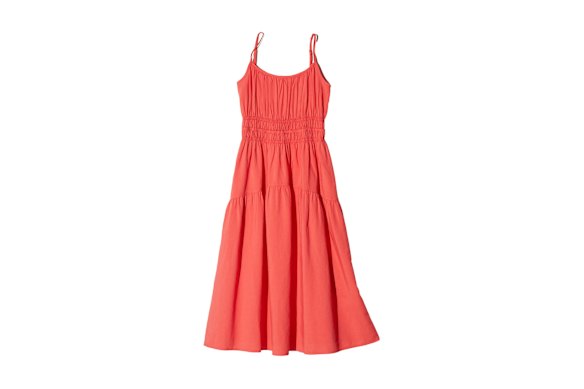 Uniqlo linen-blend camisole dress, $70.
