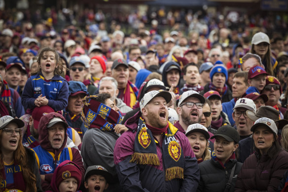 Last year’s premiership win was a watershed moment for Brisbane Lions members  and fans.