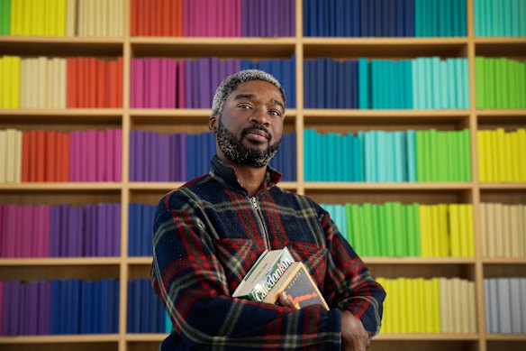 Joseph Damilare visits Green Square library before or after work every day.