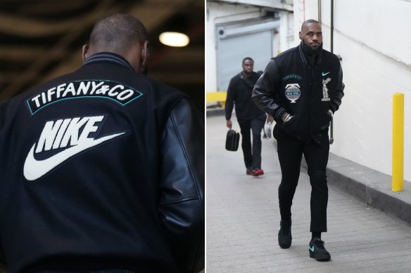 NBA star Lebron James models pieces from the yet-to-be-released collaboration.