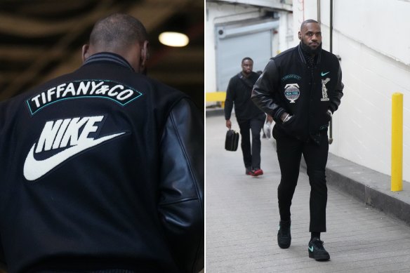 LeBron James Wears Tiffany & Co. x Nike Collab