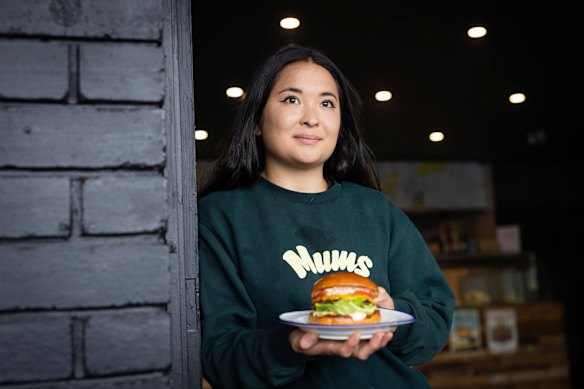 Esther Sun, owner of Mum’s Burger Kitchen in Boronia. 