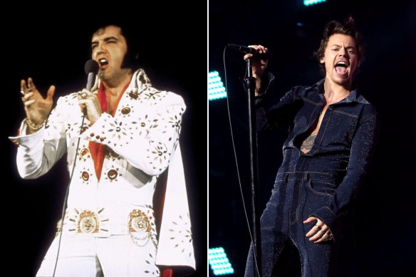 Singer Harry Styles owes his flamboyant style to Elvis.