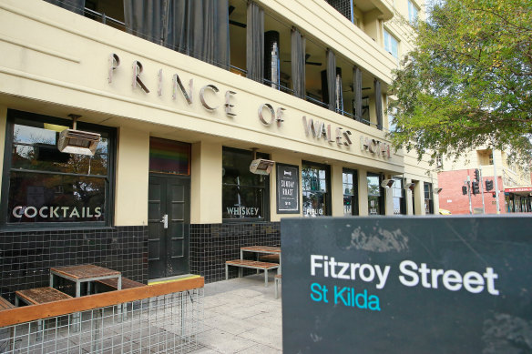 The Prince of Wales Hotel in St Kilda is for sale.