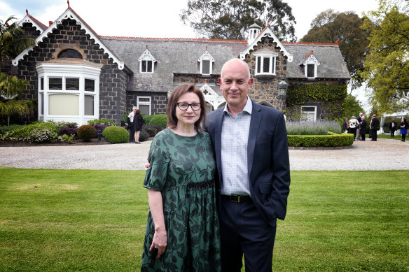Stephen and Angela Tomisich are the new owners of grand home Invergowrie in Hawthorn.
