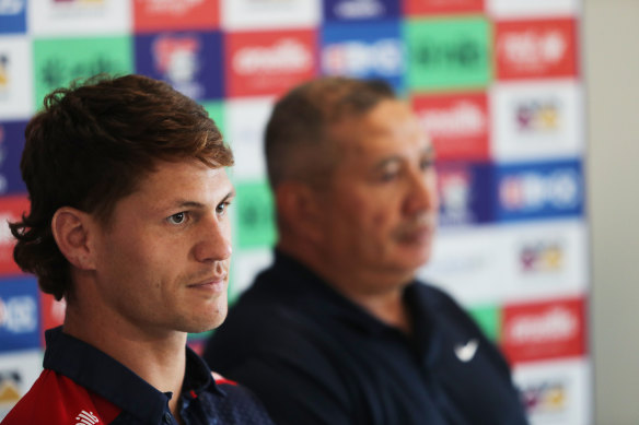Kalyn Ponga with father Andre.