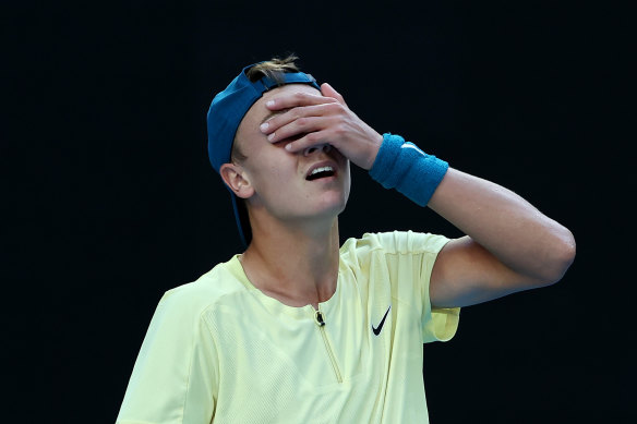 Holger Rune, who is 19 and played only his second Australian Open main draw, had plenty of opportunities to seal the match.