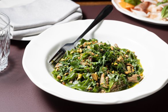 The taglietelle verde is a go-to dish. 