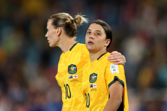 Emily van Egmond and Sam Kerr.