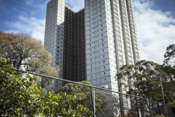 Park Towers at 332 Park Street in South Melbourne is one of 44 towers to be pulled down over the next 30 years.