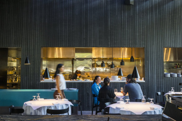 The dining room is a brighter, airier update on last year’s renovation.